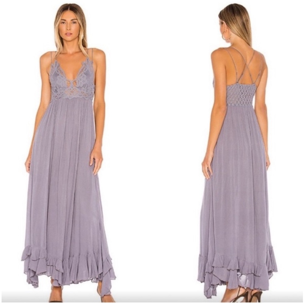 Free People - Maxi Dress - dusty purple color